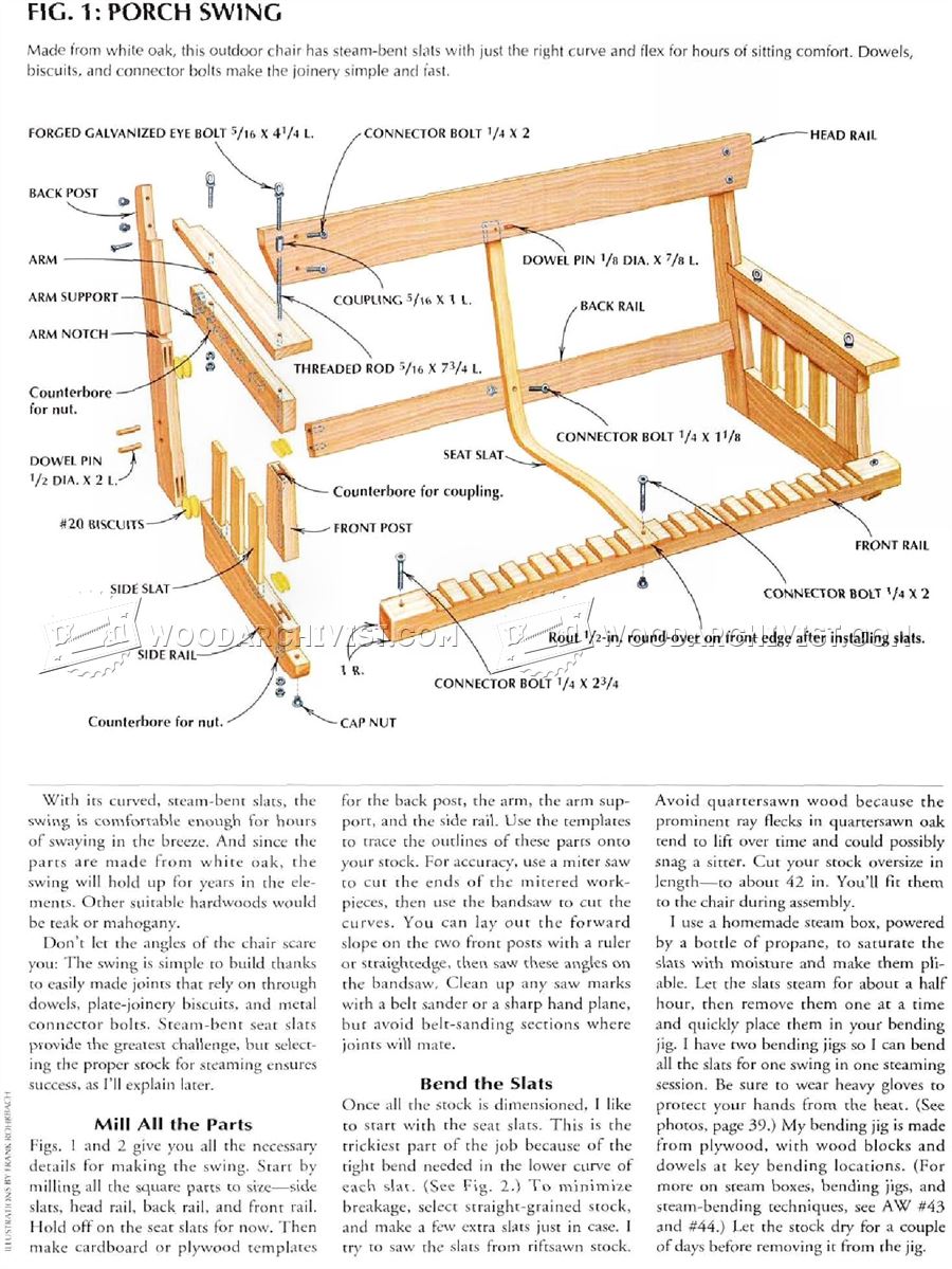 DIY Porch Swing • WoodArchivist