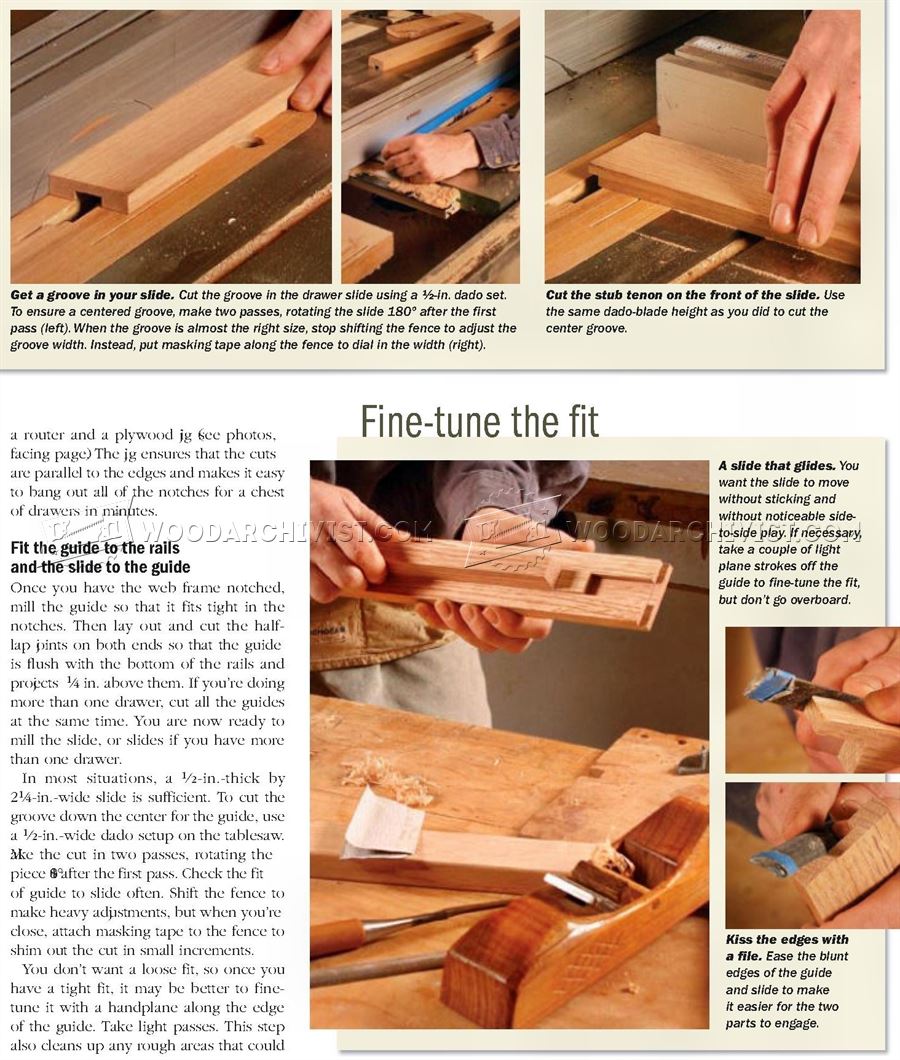 Making Drawer Center Guide • WoodArchivist