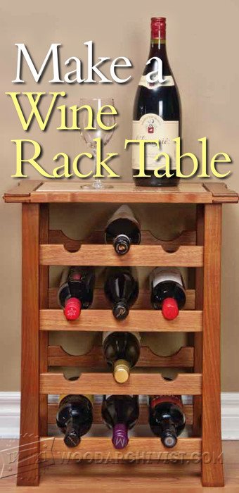 Simple Wine Rack Table Wine Rack Table Plans • WoodArchivist