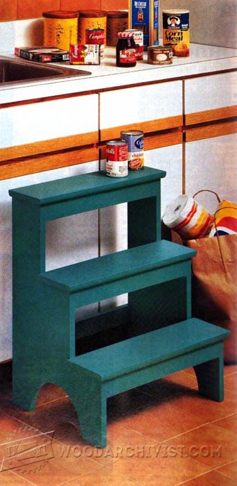 Kitchen Step Stool Plans • WoodArchivist