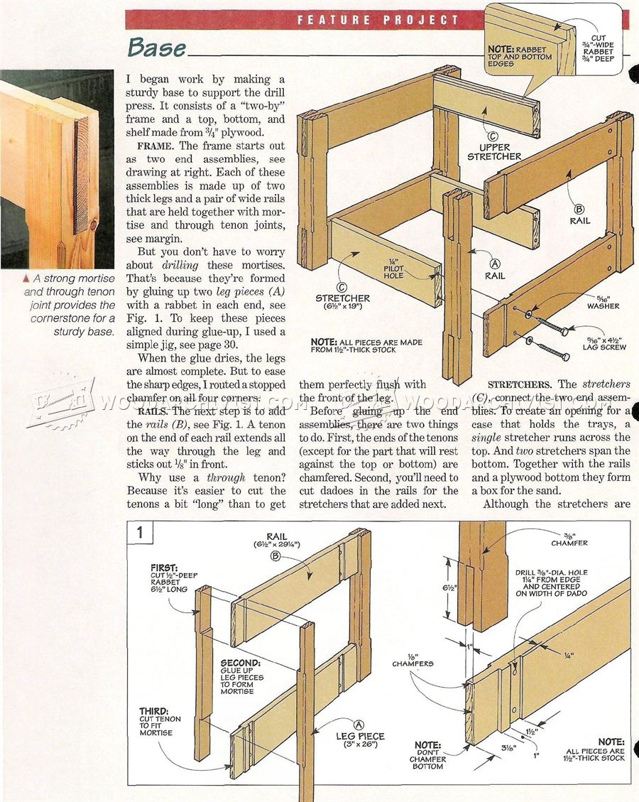 Mobile Drill Press Stand Plans • WoodArchivist