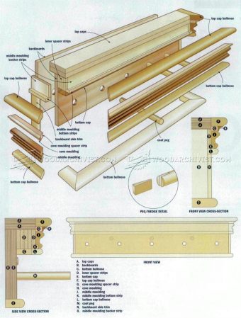 Coat Rack Plans • WoodArchivist