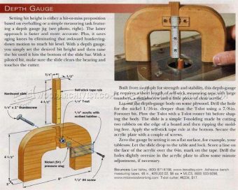 Wall Stringer Router Depth Router Depth Gauge • WoodArchivist