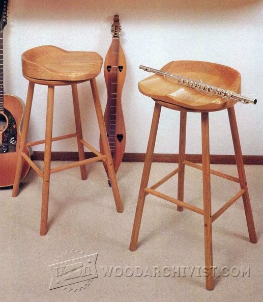 Swivel Bar Stool Plans • WoodArchivist