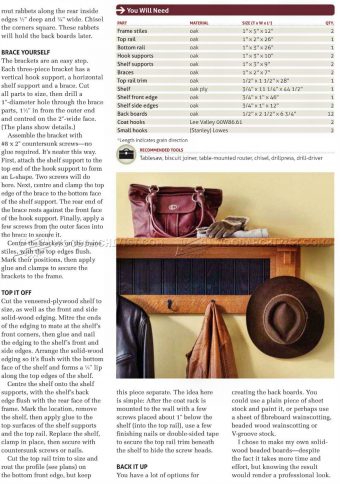 Coat Rack Plans • WoodArchivist